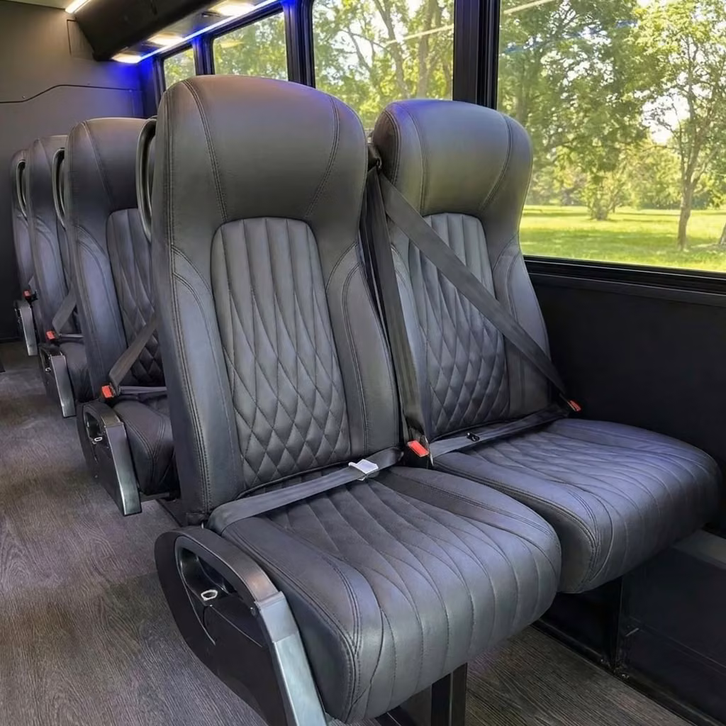 alabaster 20 passenger minibus high back seats