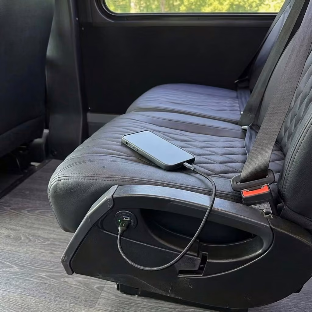 alabaster 20 passenger minibus usb charging