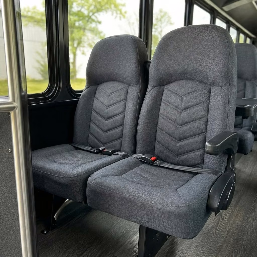 alabaster 25 passenger minibus high back seats