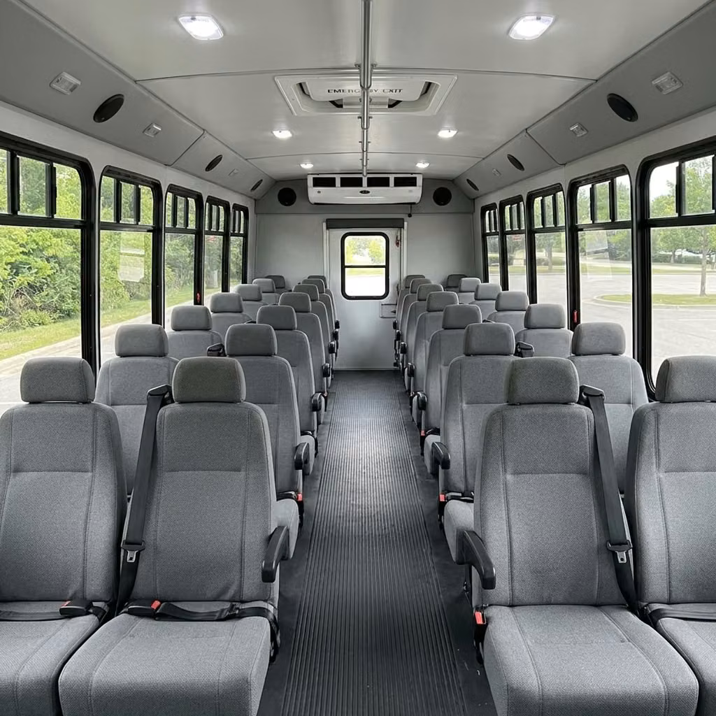 alabaster 30 passenger minibus seating