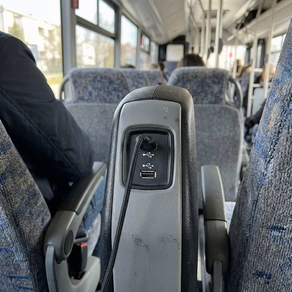 alabaster 30 passenger minibus usb charging