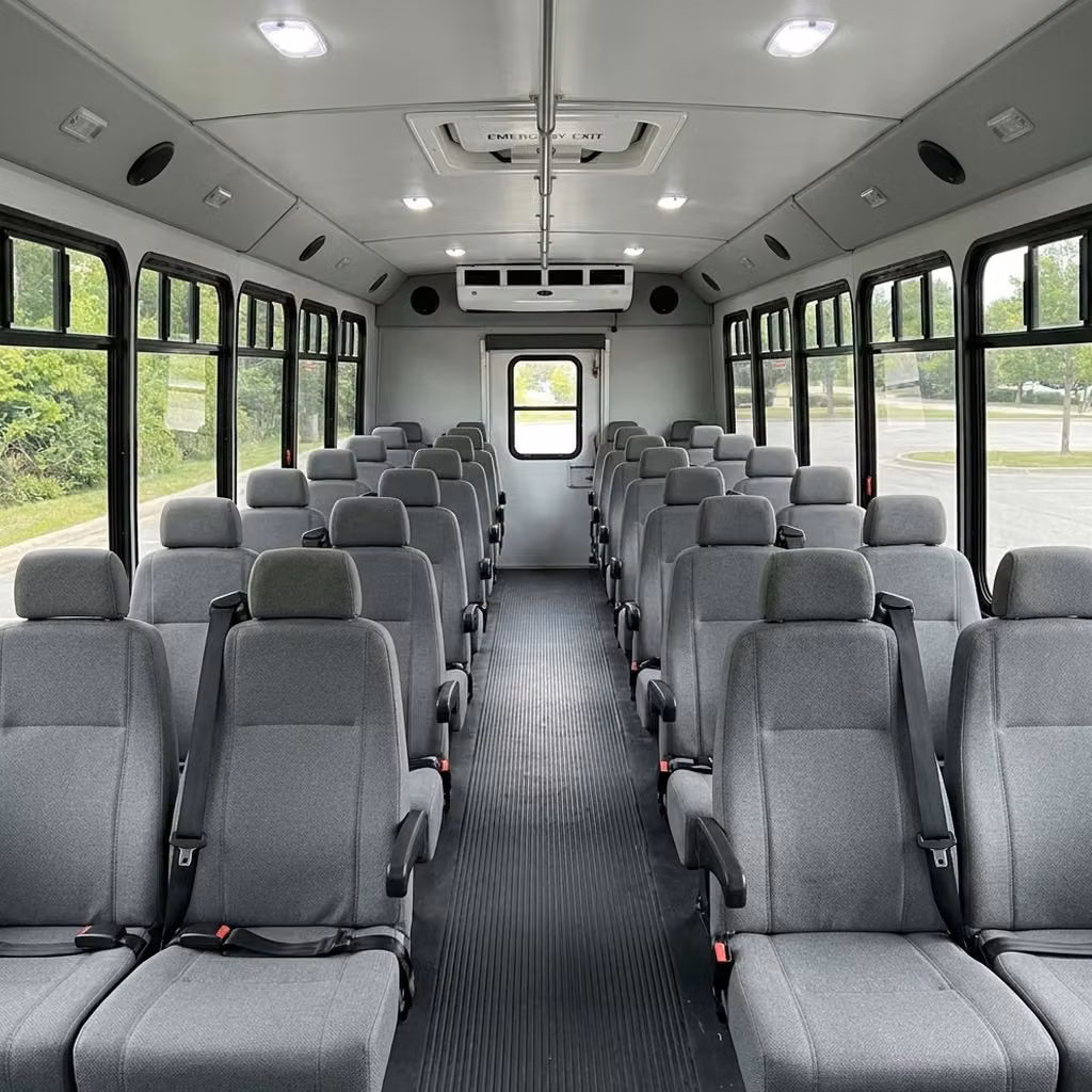 alabaster 35 passenger minibus seating