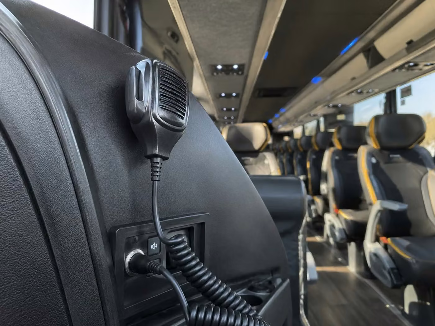 alabaster charter bus pa system