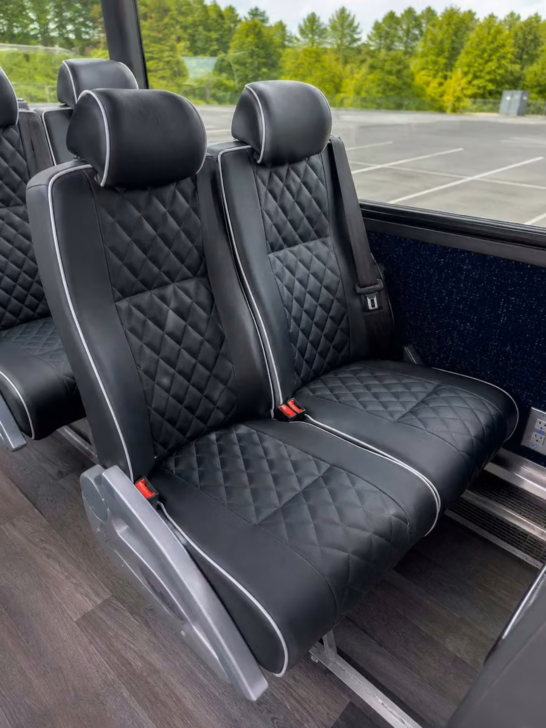 alabaster charter bus reclining seats